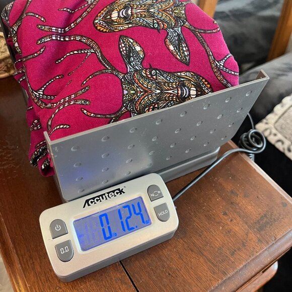 Lularoe Madison Skirt Medium Pleated Midi Knit Pull On Pockets Mosaic Deer 16685 - Picture 9 of 9